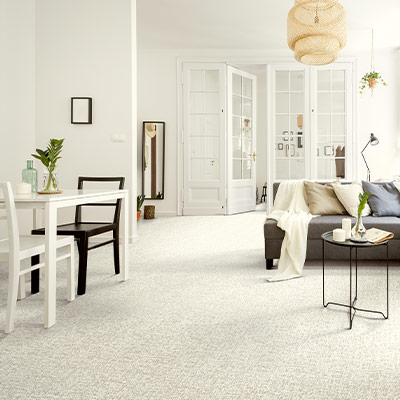cream patterned carpet in living room